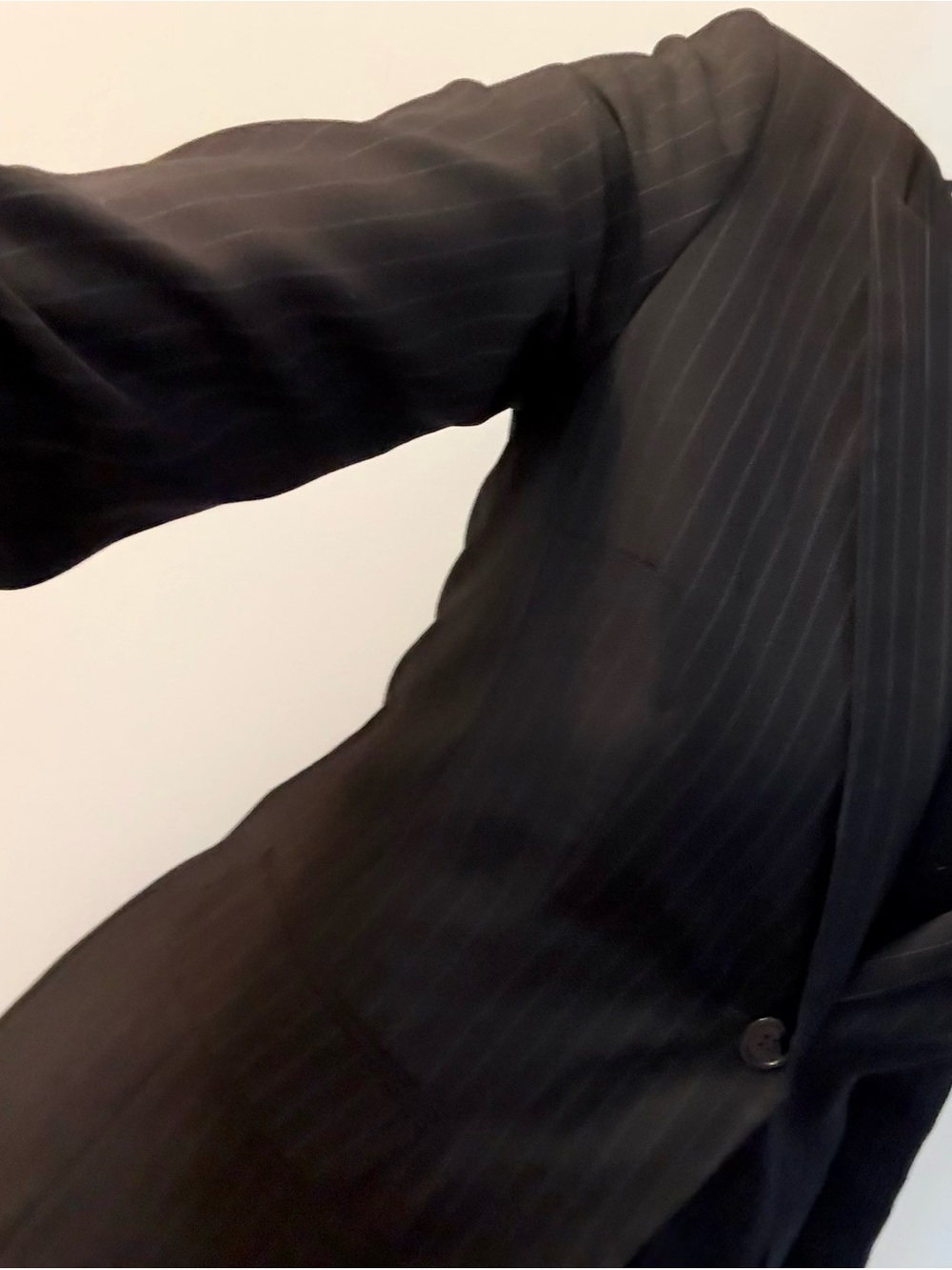 Teenflo Black Pinstripe Pant Suit
